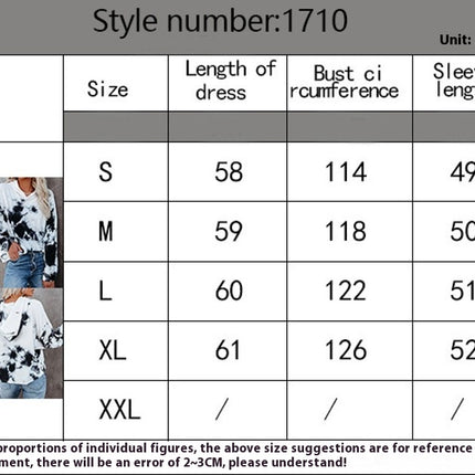 Tie Dye Print Hoodie Long Sleeve Pullover Tops Loose Casual Sweatshirt For Women