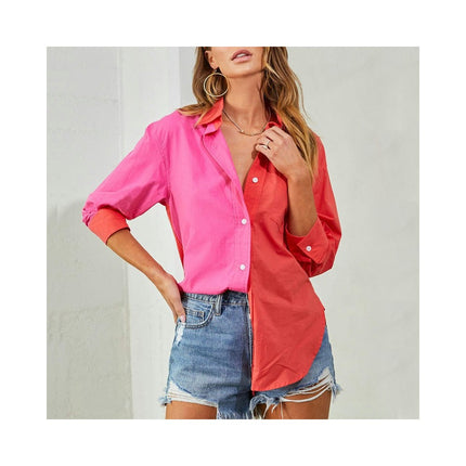 Womens Button Down Shirts Long Sleeve Casual Blouse Shirts Tops