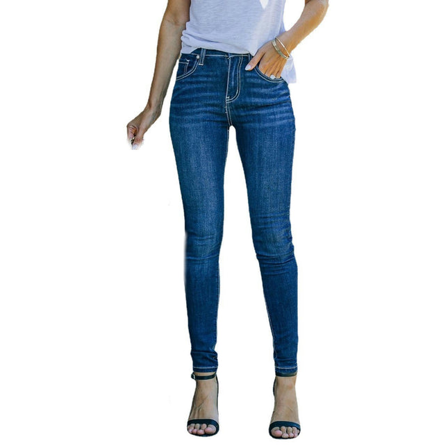 Women's Stretchy Skinny Jeans Butt Lifting High Waisted Denim Pants