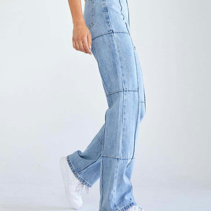 High Waisted Jeans for Women Trendy Baggy Straight Leg Denim Jeans