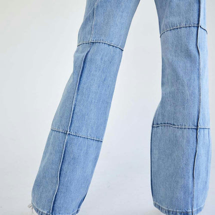 High Waisted Jeans for Women Trendy Baggy Straight Leg Denim Jeans