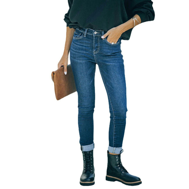 Skinny Jeans for Women Mid Rise Stretchy Classic Denim Pants