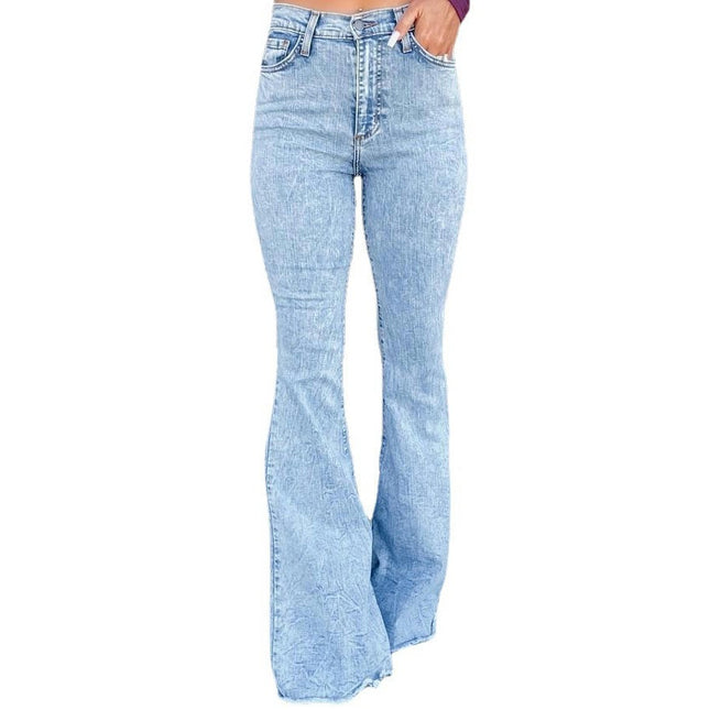 Bell Bottom Jeans for Women High Waisted Classic Flared Denim Pants-A2