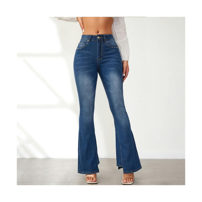 High Waisted Bell Bottom Jeans for Women Stretch Slimming Flare Jeans