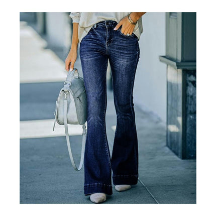 Flare Jeans for Women Stretch High Waisted Skinny Bell Bottom Denim Pants