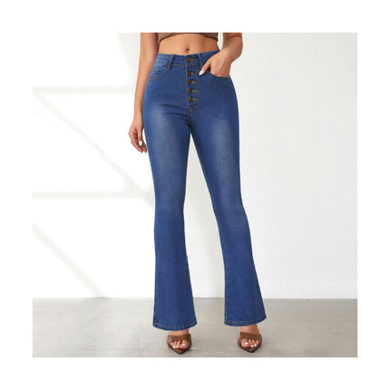 Flare Jeans for Women High Waist Stretch Bell Bottom Denim Pants