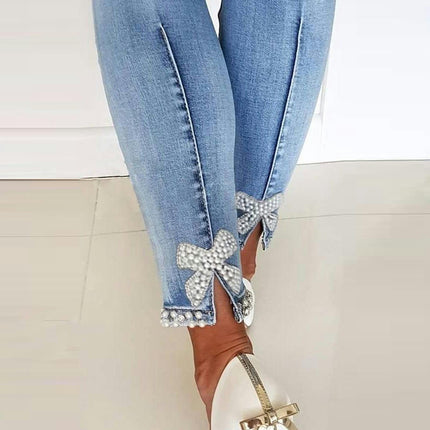 Women's High Waisted Jeans Casual Skinny Stretch Pencil Denim Pants