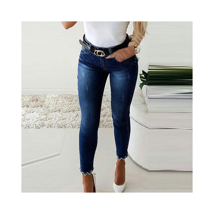 Women's High Waisted Jeans Casual Skinny Stretch Pencil Denim Pants