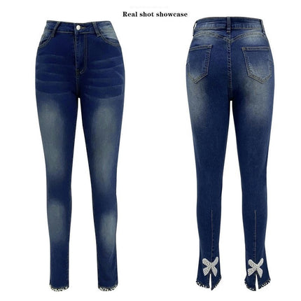 Women's High Waisted Jeans Casual Skinny Stretch Pencil Denim Pants