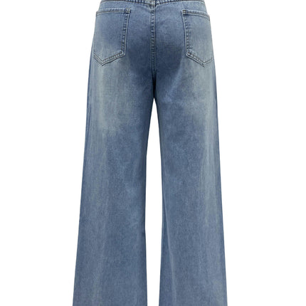 Straight Wide Leg Jeans for Women High Waisted Baggy Denim Pants