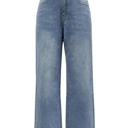 Straight Wide Leg Jeans for Women High Waisted Baggy Denim Pants