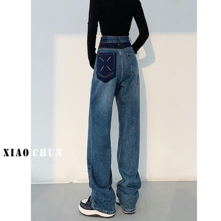 Straight Leg Jeans for Women High Waisted Jean Baggy Pants