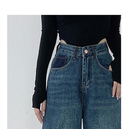 Straight Leg Jeans for Women High Waisted Jean Baggy Pants