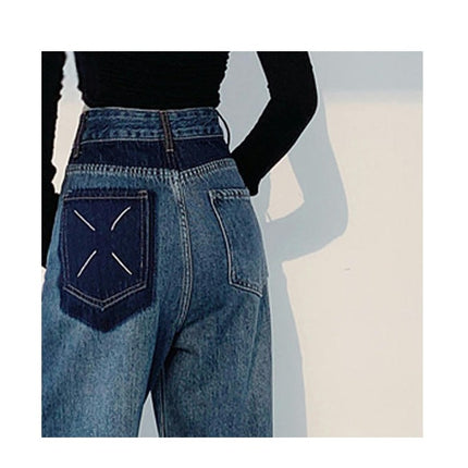 Straight Leg Jeans for Women High Waisted Jean Baggy Pants