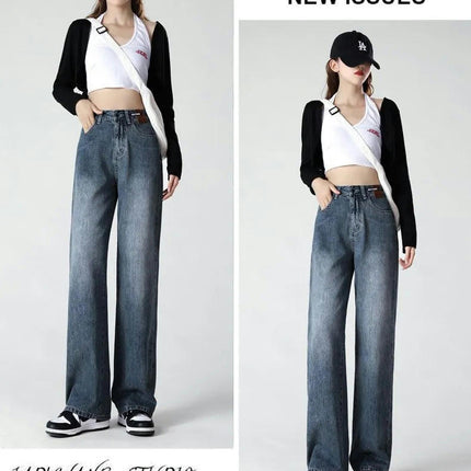 Baggy Jeans for Women High Waisted Straight Leg Boyfriend Denim Pants