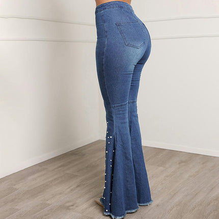 Skinny Bell Bottom Jeans for Women High Waisted Flared Denim Pants