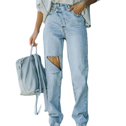 Jeans for Women High Waisted Boyfriend Jeans Distressed Denim Pants