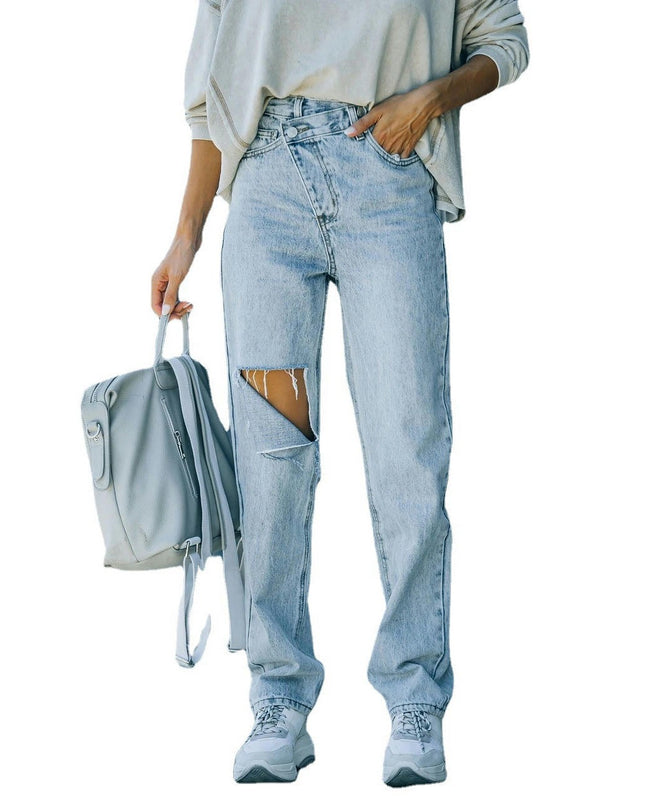 Jeans for Women High Waisted Boyfriend Jeans Distressed Denim Pants