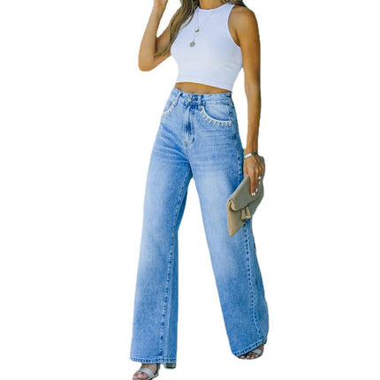 Wide Leg Jeans for Women High Waisted Baggy Jeans Boyfriends Denim Pants