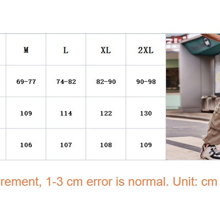 Womens Casual Cargo Pants with Multi Pockets Stright Leg Baggy Trousers