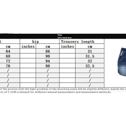 Women High Waisted Ripped Denim Shorts Casual Stretchy Distressed Short Jeans