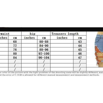 Women's Stretch Ripped Denim Shorts High Waist Frayed Raw Hem Distressed Jean Shorts