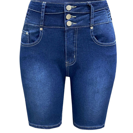 Jean Shorts for Women High Waisted Stretch Bermuda Denim Shorts