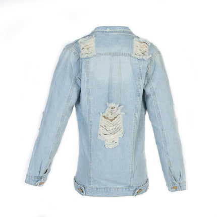 Women's Denim Jackets Button Up Long Sleeve Casual Jean Jackets