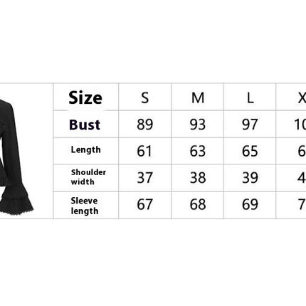 Victorian Blouse Womens Gothic Pirate Shirt Vintage Long Sleeve Lotus Ruffle Tops