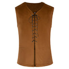 Velvet vests-coffee color