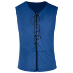 Velvet vest-blue