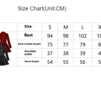 Women's Tuxedo Gothic Tailcoat Jacket Steampunk Victorian Coat Wedding Uniform