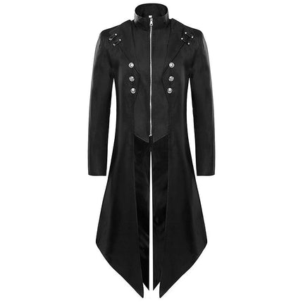 Men's Gothic Tailcoat Renaissance Jacket Steampunk Trench Frock coat