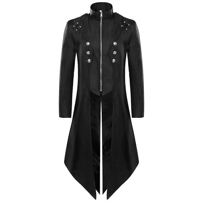 Men's Gothic Tailcoat Renaissance Jacket Steampunk Trench Frock coat