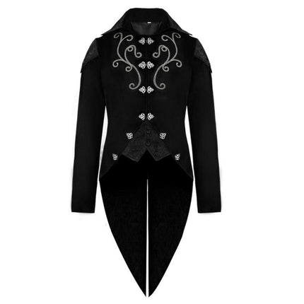 Men's Medieval Frock Tailcoat Steampunk Trench Coat Luxury Victorian Costume