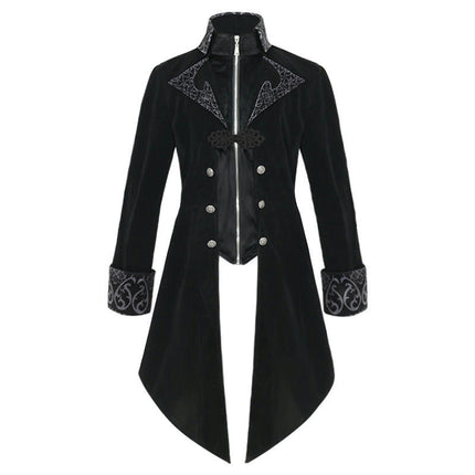 Halloween Christmas Tuxedo Medieval Vintage Costume Steampunk Men's Coat