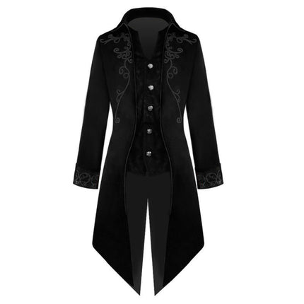 Men's Steampunk Vintage Tuxedo Jacket Halloween Costumes Gothic Victorian Dresses