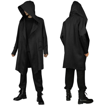 Adult Halloween Costumes Medieval Tunic Hoodie Robe Witch Witch Role Play Cloak