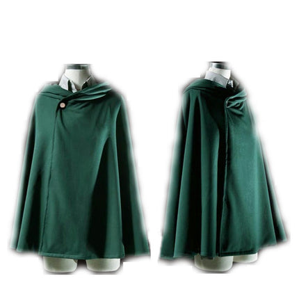 Medieval Green Anime Cloak Halloween Cosplay Costume Cape