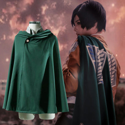 Medieval Green Anime Cloak Halloween Cosplay Costume Cape