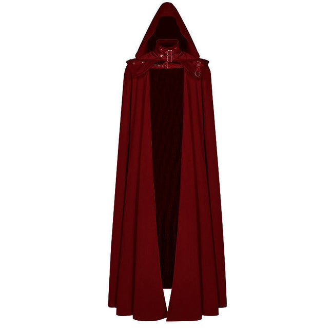 Halloween Christmas Party Cape Medieval Standing Collar Vintage Jacquard Shawl Cape