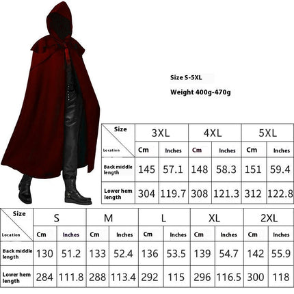 Halloween Christmas Party Cape Medieval Standing Collar Vintage Jacquard Shawl Cape