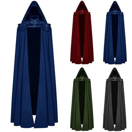 Halloween Christmas Party Cape Medieval Standing Collar Vintage Jacquard Shawl Cape