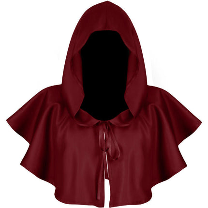 Medieval Hooded Hat Halloween Roleplay Hooded Cloak Witch Renaissance Cloak