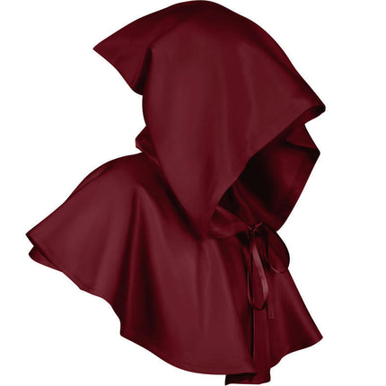 Medieval Head Length Cloak Halloween Roleplay Hooded Cloak Witch Renaissance Cloak