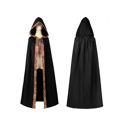 Halloween Hooded Robe Cloak Cape Long Sleeve Wizard Wizard of the Dead Cloak