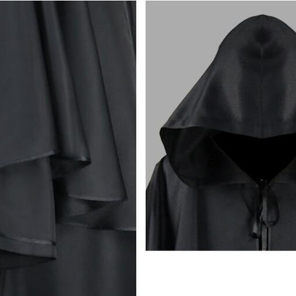 Halloween Hooded Robe Cloak Cape Long Sleeve Wizard Wizard of the Dead Cloak