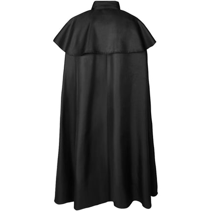 Men's Halloween Medieval Grim Reaper Lapel Cape Cape Role Play Party Costume