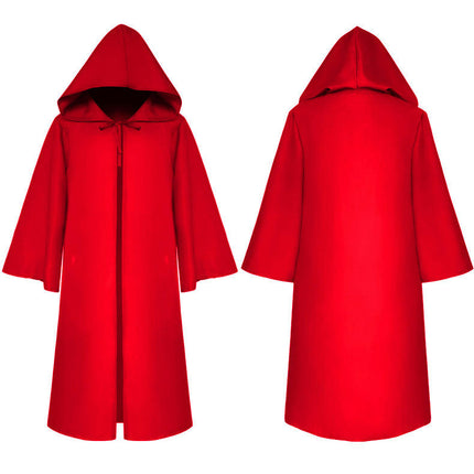 Men's and Women's Halloween Costumes Grim Reaper Hooded Cloak Medieval Long Cloak Cape