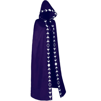 Women's Hooded Cloak Medieval Renaissance Cloak Halloween Cosplay Costume